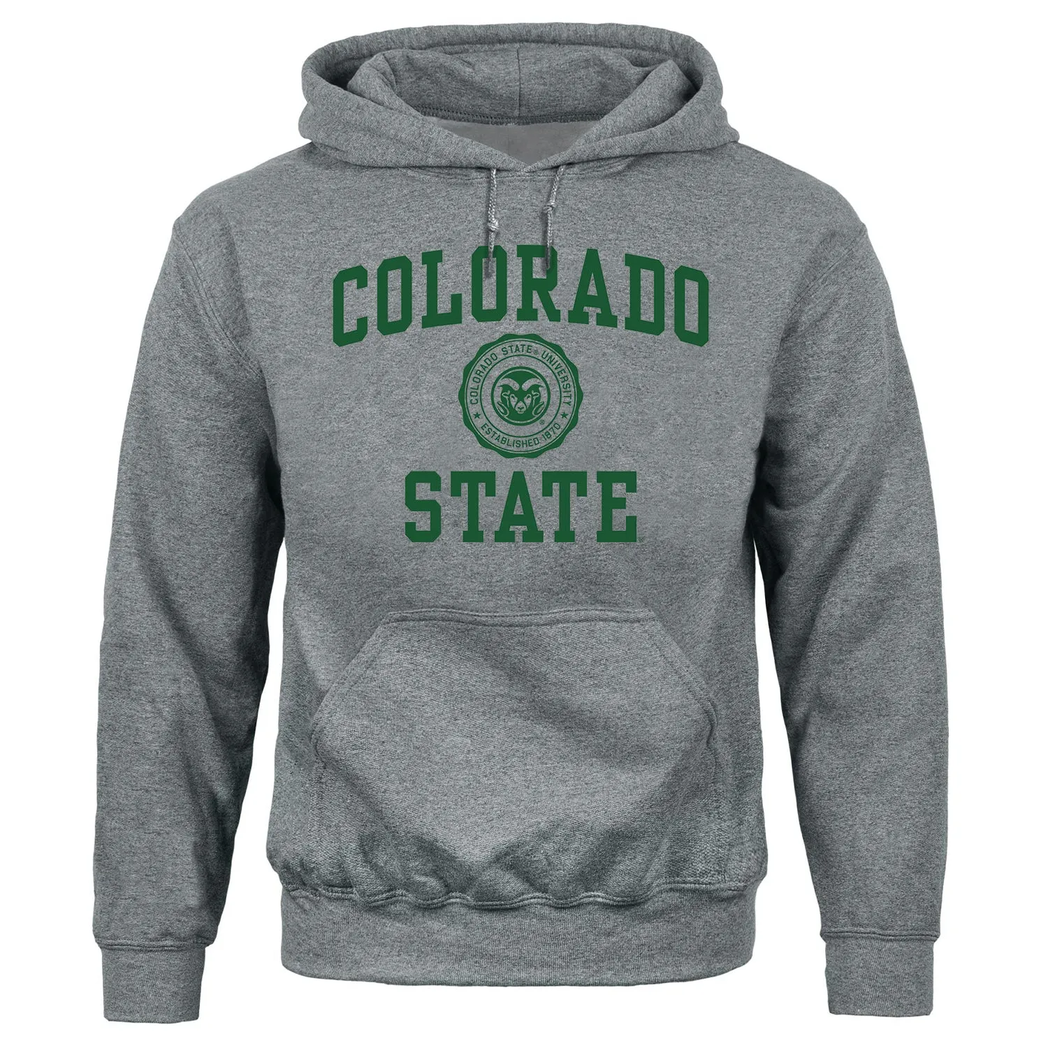 Colorado State University Heritage Hooded Sweatshirt (Charcoal Grey) sold by Barnesmith