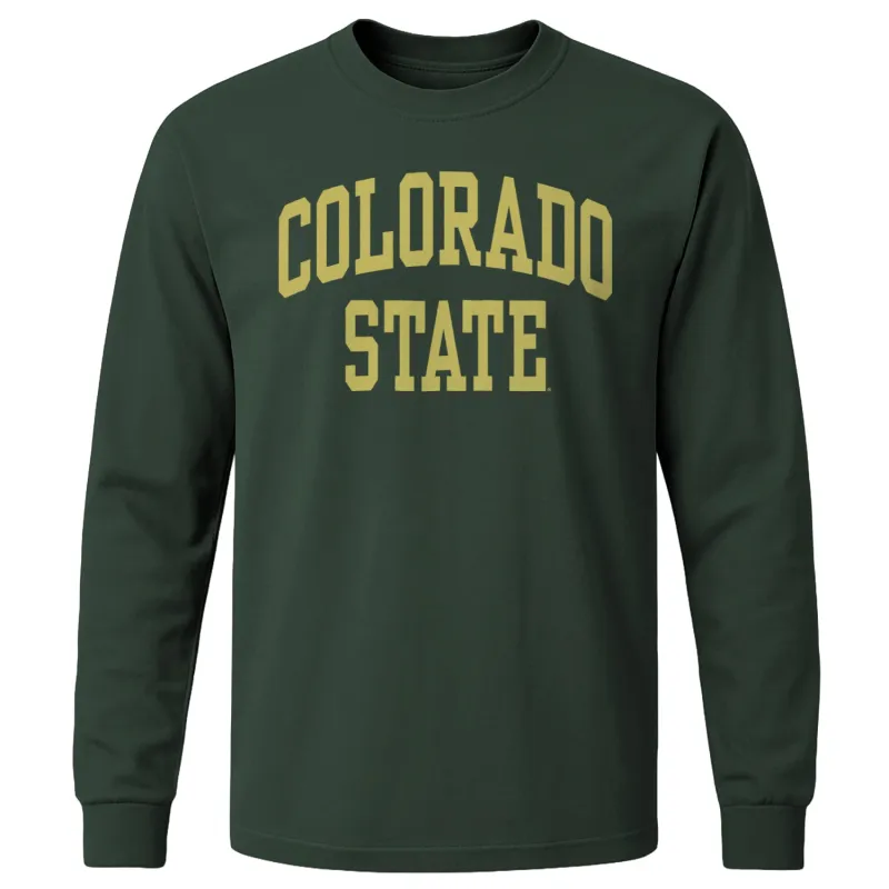Colorado State University Classic Long Sleeve T-Shirt (Hunter Green) sold by Barnesmith