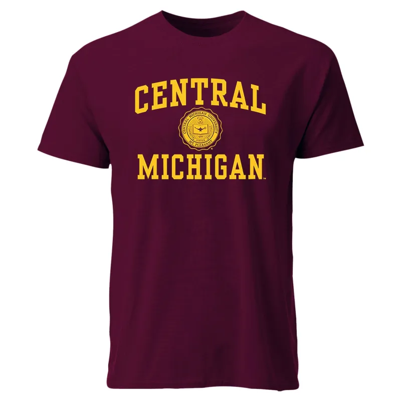 Central Michigan University Heritage T-Shirt (Maroon) sold by Barnesmith