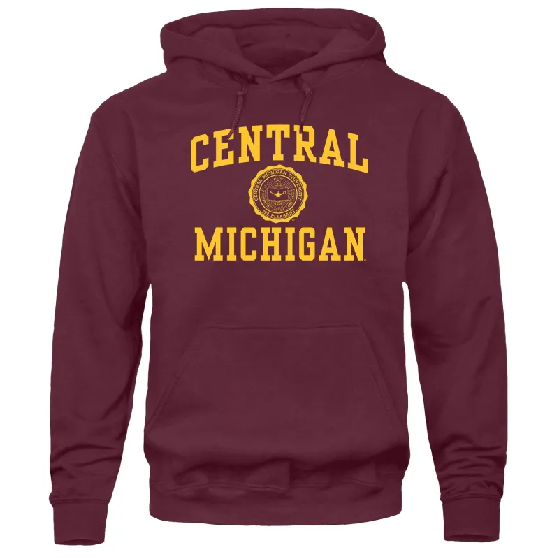 Central Michigan University Heritage Hooded Sweatshirt (Maroon) sold by Barnesmith