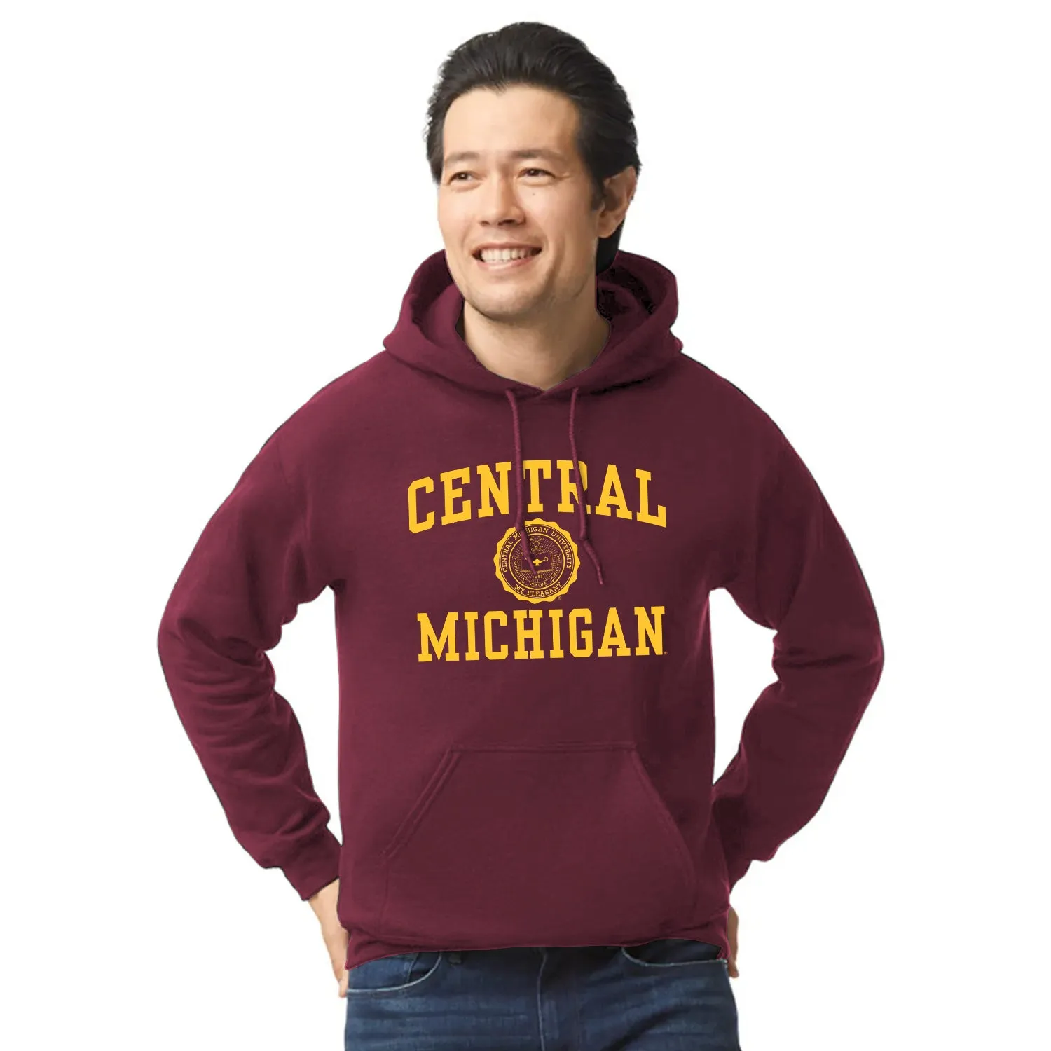 Central Michigan University Heritage Hooded Sweatshirt (Maroon) sold by Barnesmith product image thumbnail 2