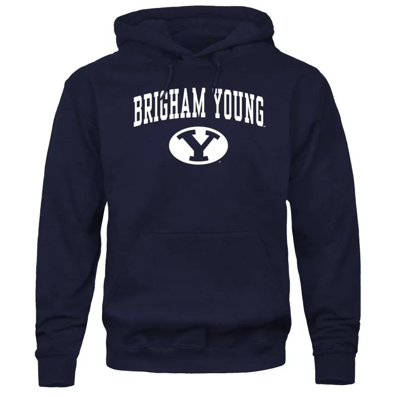 Brigham Young University Heritage Hooded Sweatshirt (Navy) sold by Barnesmith