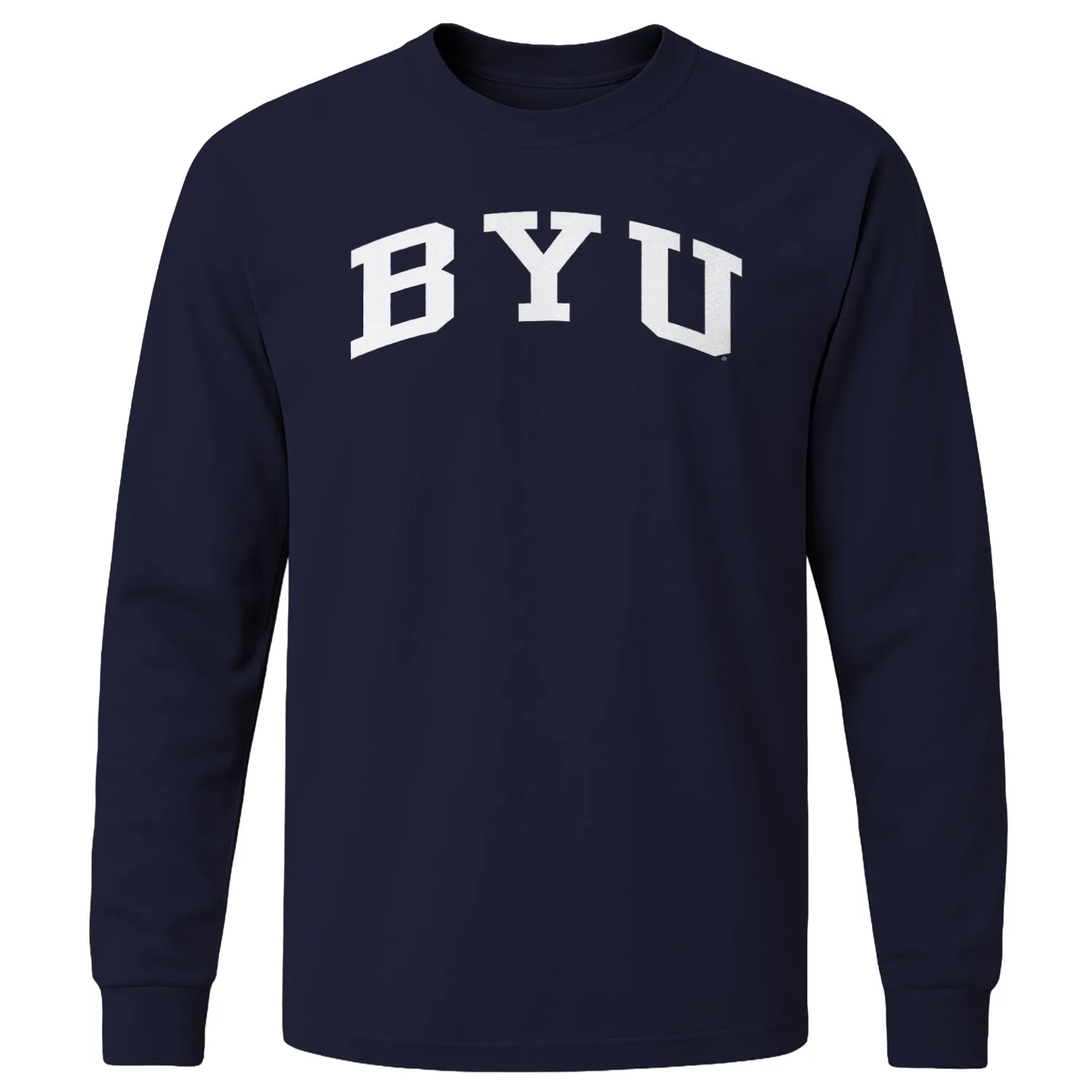 Brigham Young University Classic Long Sleeve T-Shirt (Navy) sold by Barnesmith