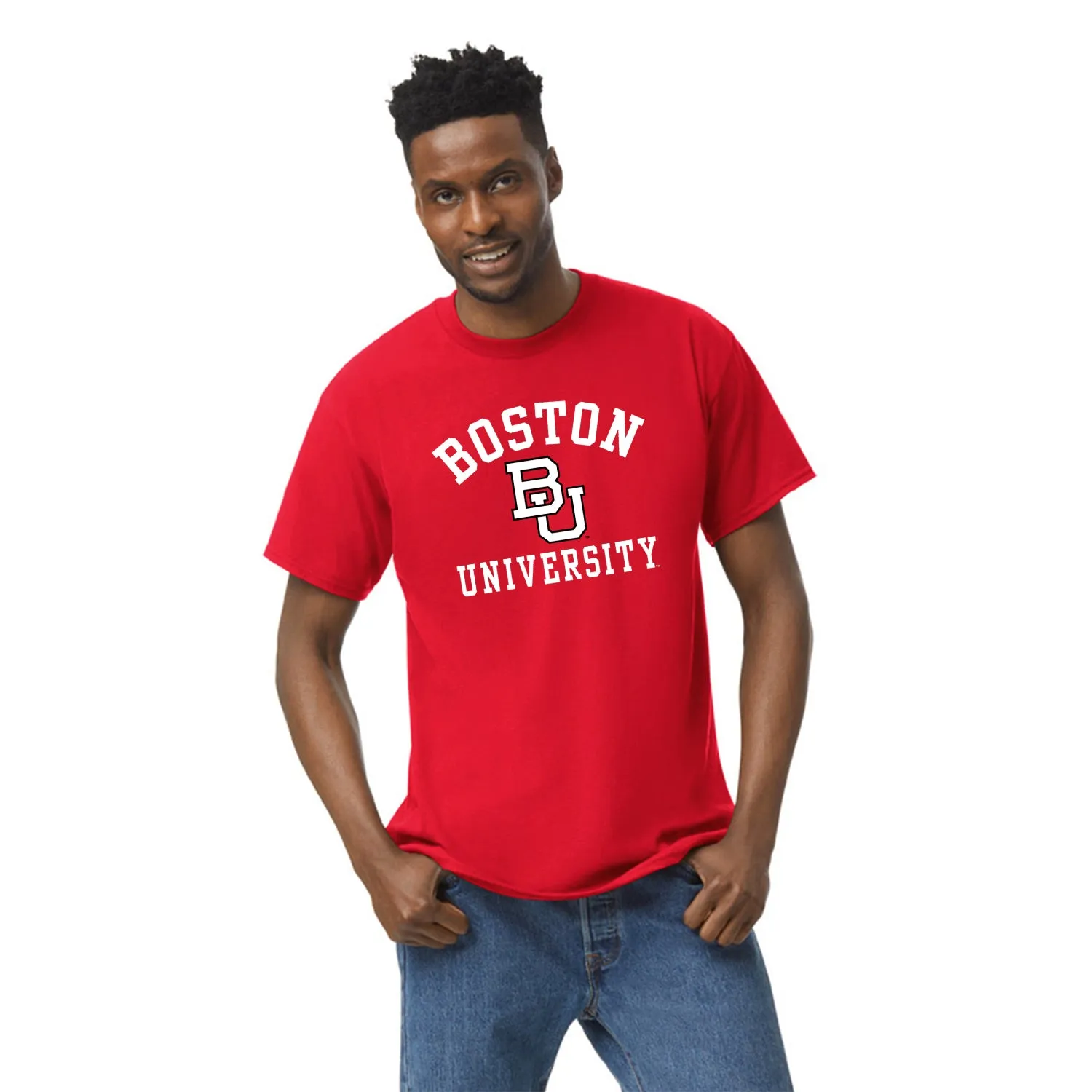 Boston University Heritage T-Shirt (Red) sold by Barnesmith product image thumbnail 2
