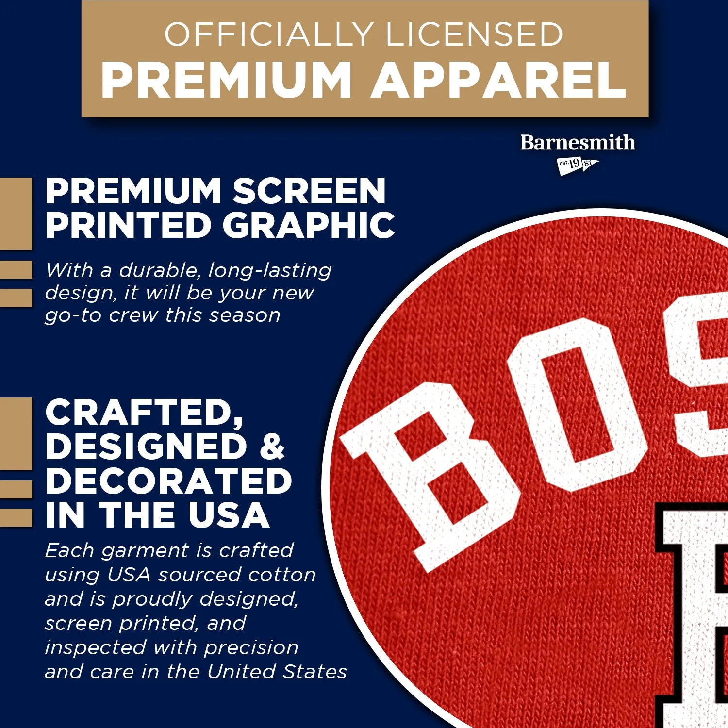 Boston University Heritage Sweatshirt (Red) sold by Barnesmith product image thumbnail 4
