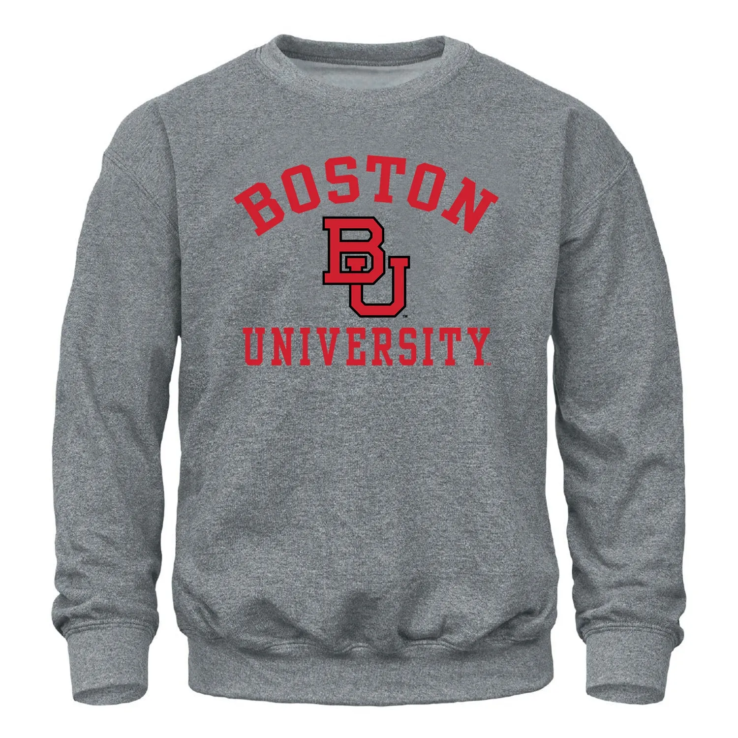 Boston University Heritage Sweatshirt (Charcoal Grey) sold by Barnesmith