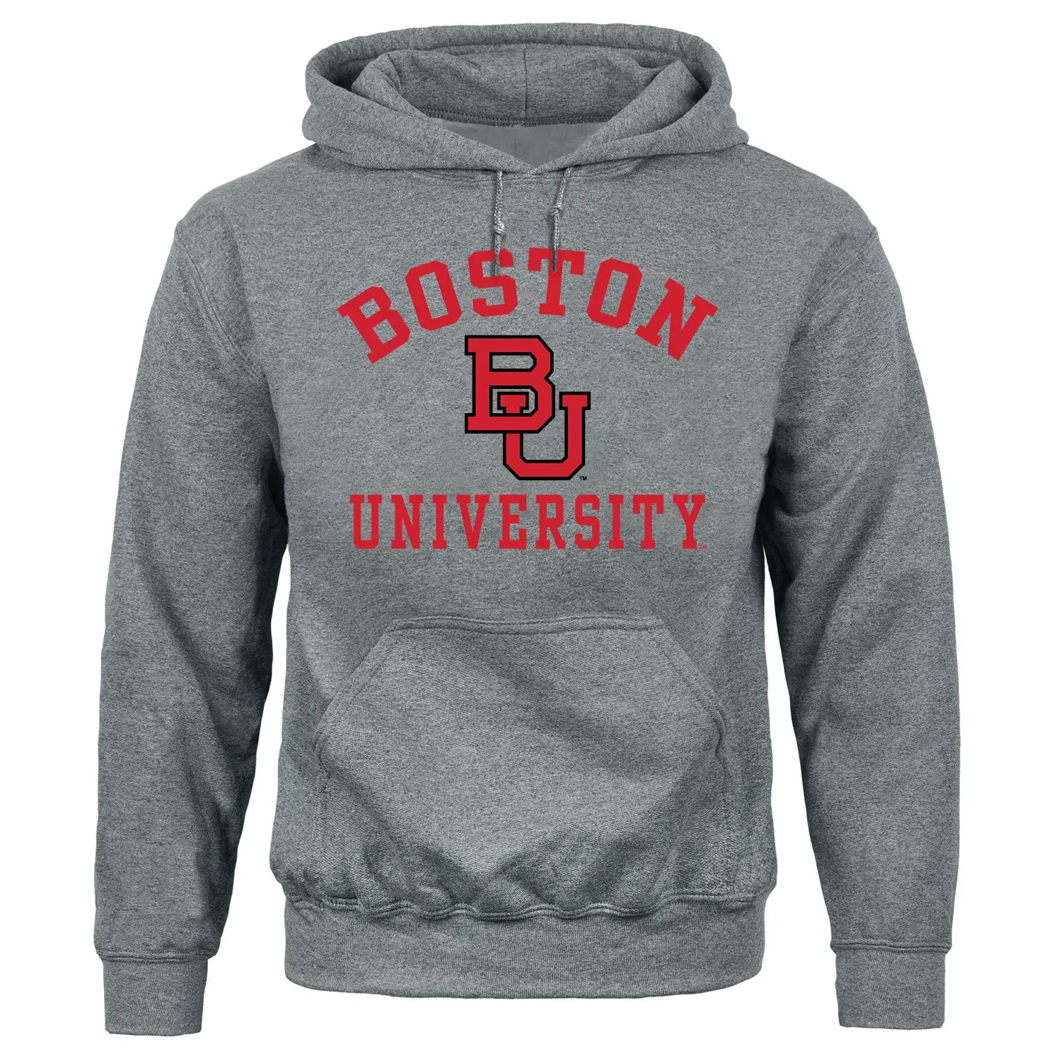 Boston University Heritage Hooded Sweatshirt (Charcoal Grey) sold by Barnesmith