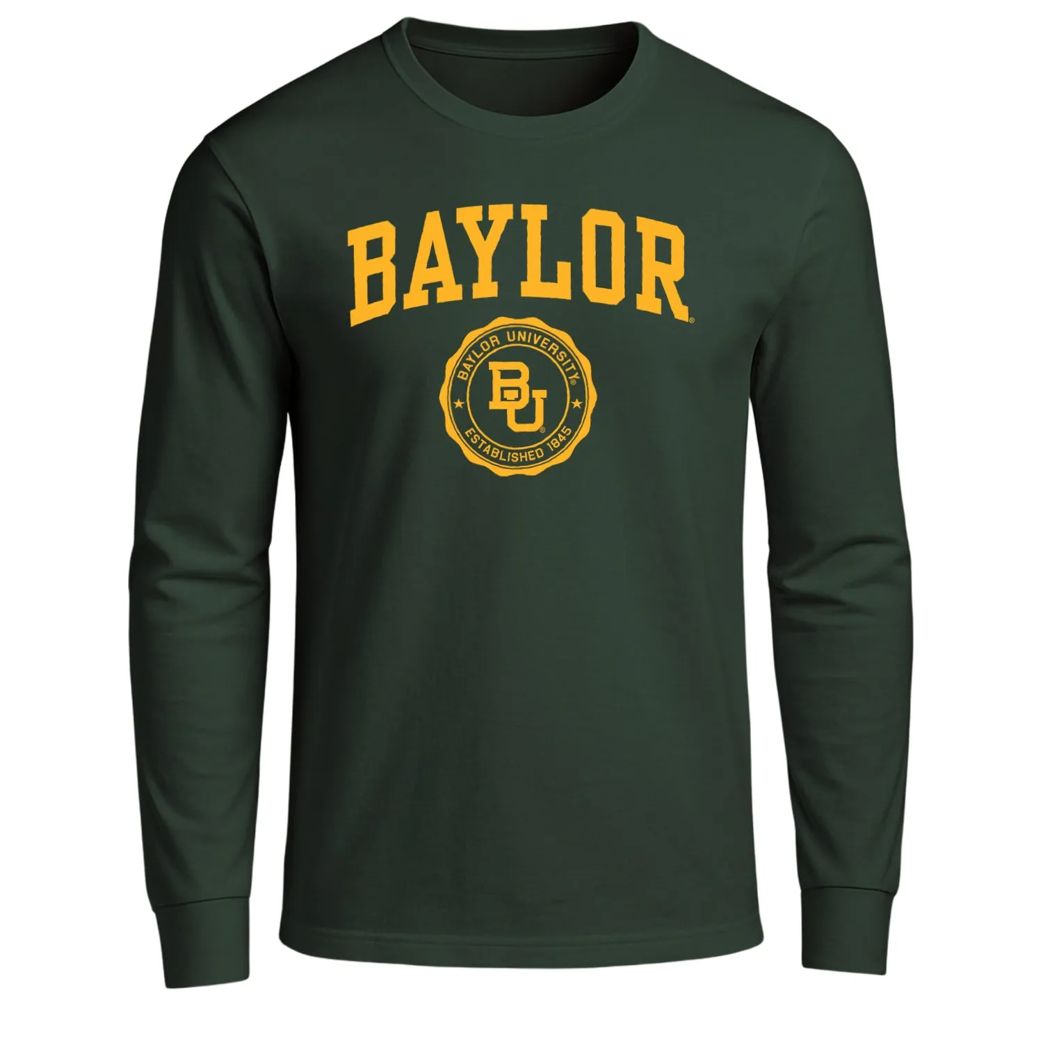 Baylor University Heritage Long Sleeve T-Shirt (Hunter Green) sold by Barnesmith