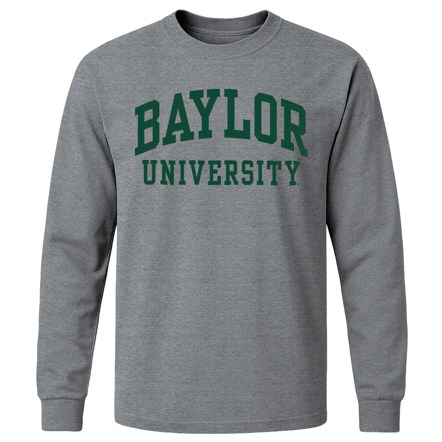 Baylor University Classic Long Sleeve T-Shirt (Charcoal Grey) sold by Barnesmith