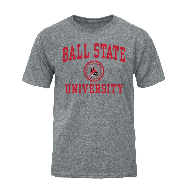 Ball State University Heritage T-Shirt (Charcoal Grey) sold by Barnesmith