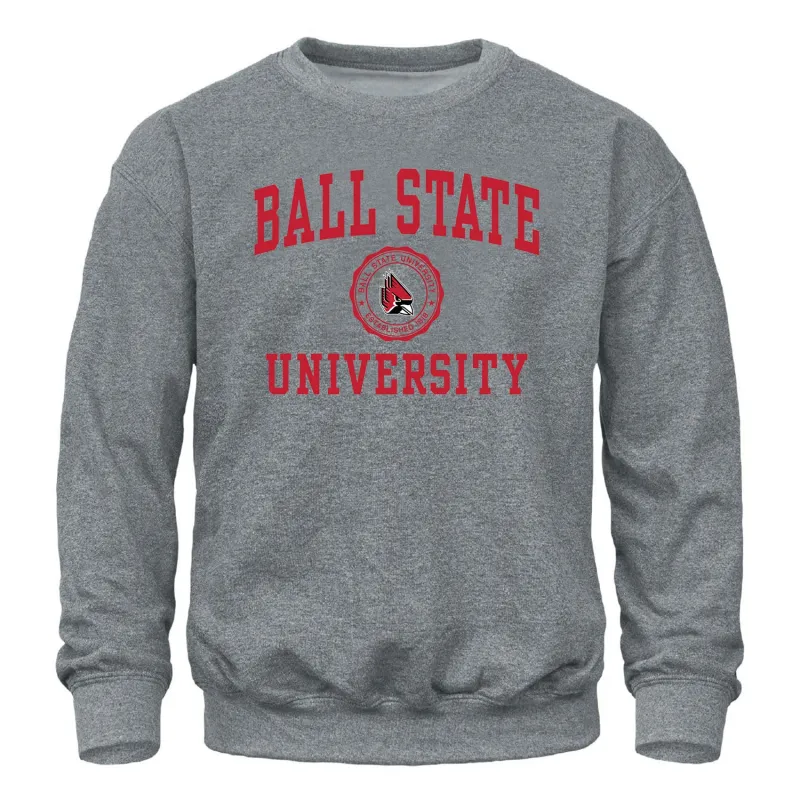 Ball State University Heritage Sweatshirt (Charcoal Grey) sold by Barnesmith