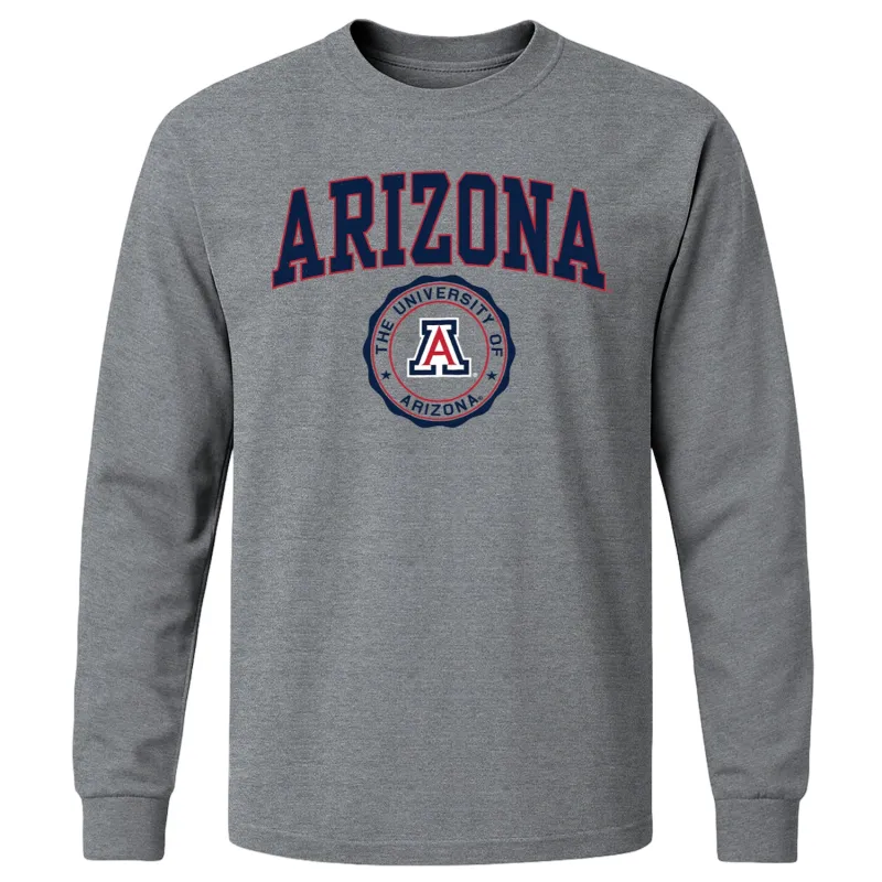 University of Arizona Heritage Long Sleeve T-Shirt (Charcoal Grey) sold by Barnesmith