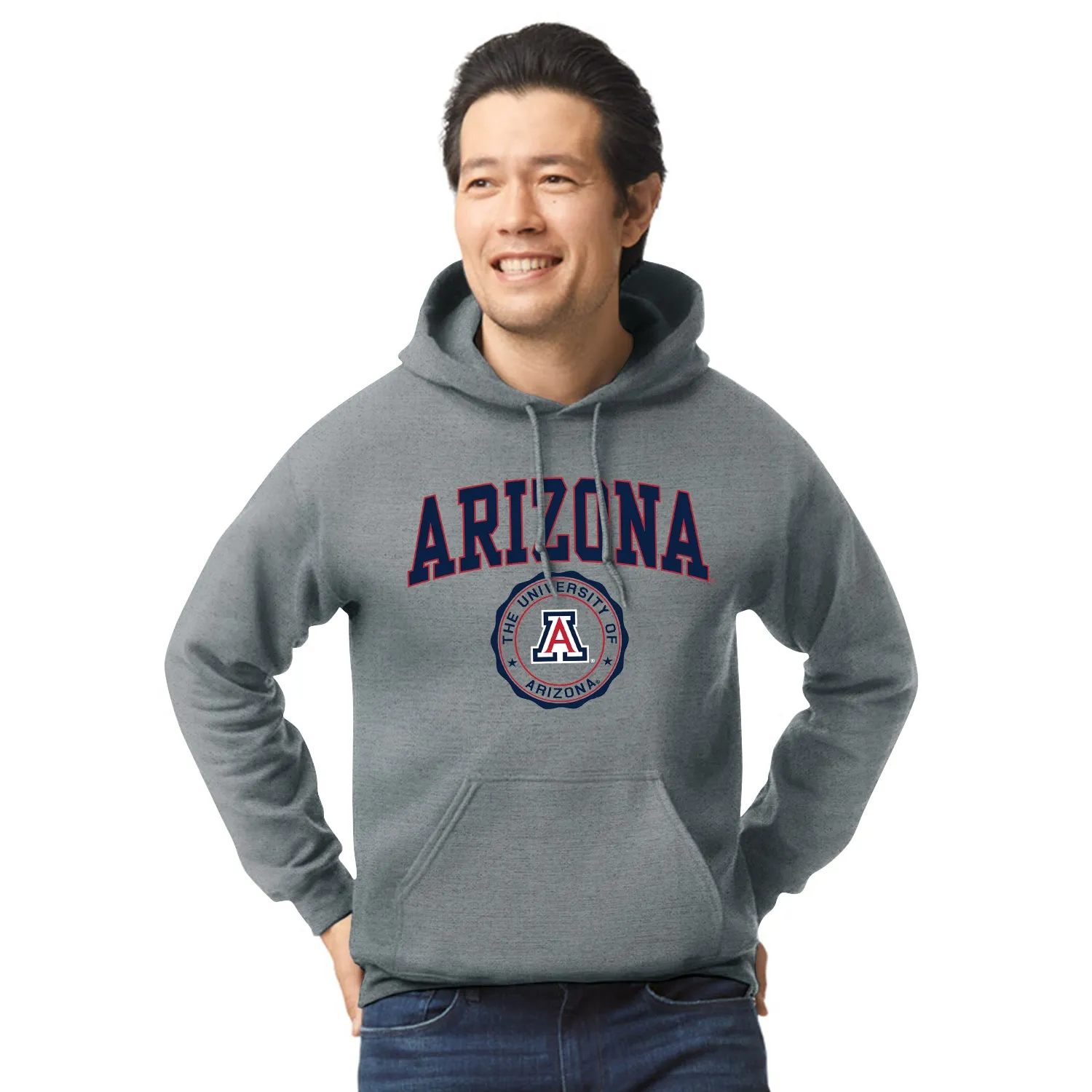 University of Arizona Heritage Hooded Sweatshirt (Charcoal Grey) sold by Barnesmith product image thumbnail 2