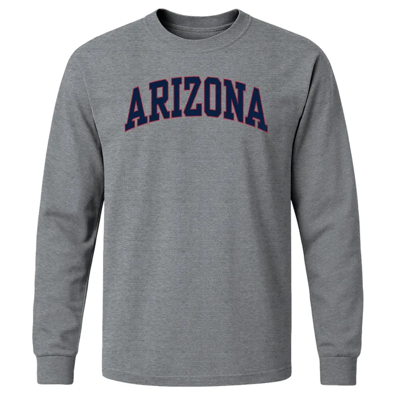 University of Arizona Classic Long Sleeve T-Shirt (Charcoal Grey) sold by Barnesmith