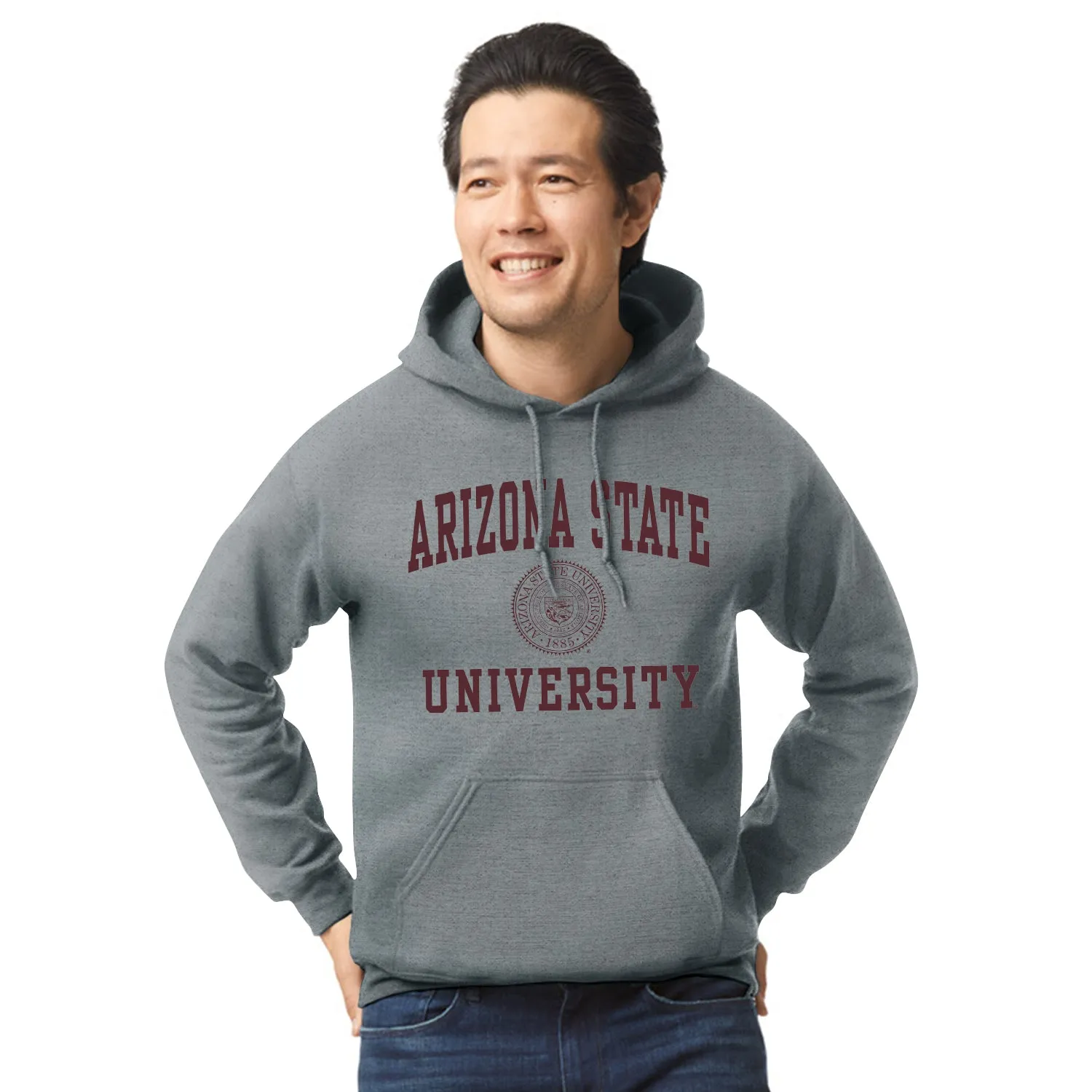 Arizona State University Heritage Hooded Sweatshirt (Charcoal Grey) sold by Barnesmith product image thumbnail 2