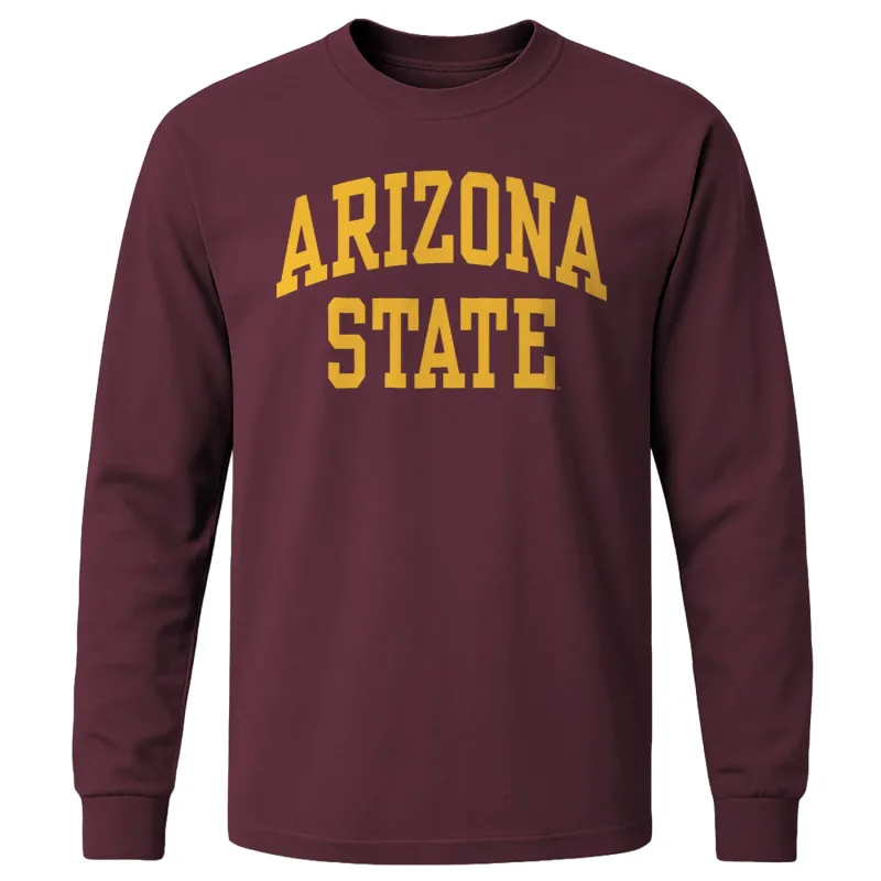 Arizona State University Classic Long Sleeve T-Shirt (Maroon) sold by Barnesmith