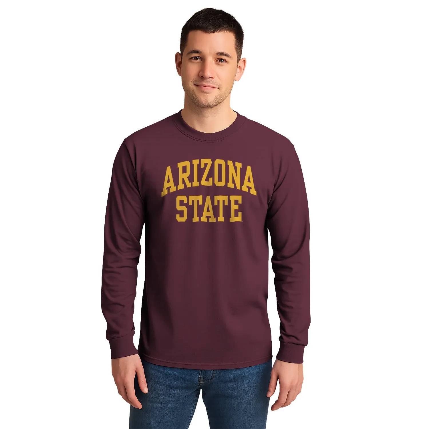 Arizona State University Classic Long Sleeve T-Shirt (Maroon) sold by Barnesmith product image thumbnail 2