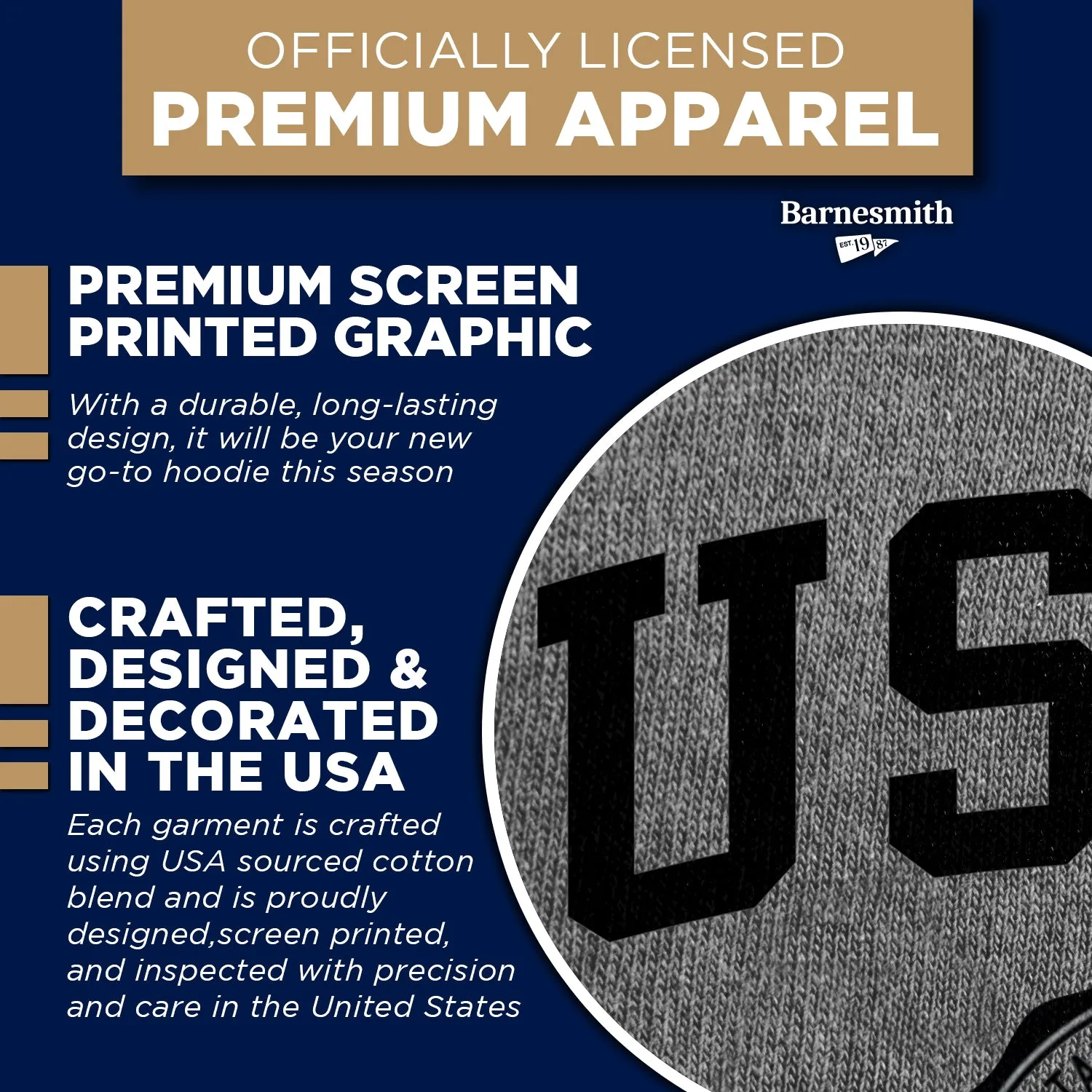 Army Heritage Hooded Sweatshirt (Charcoal Grey) sold by Barnesmith product image thumbnail 4