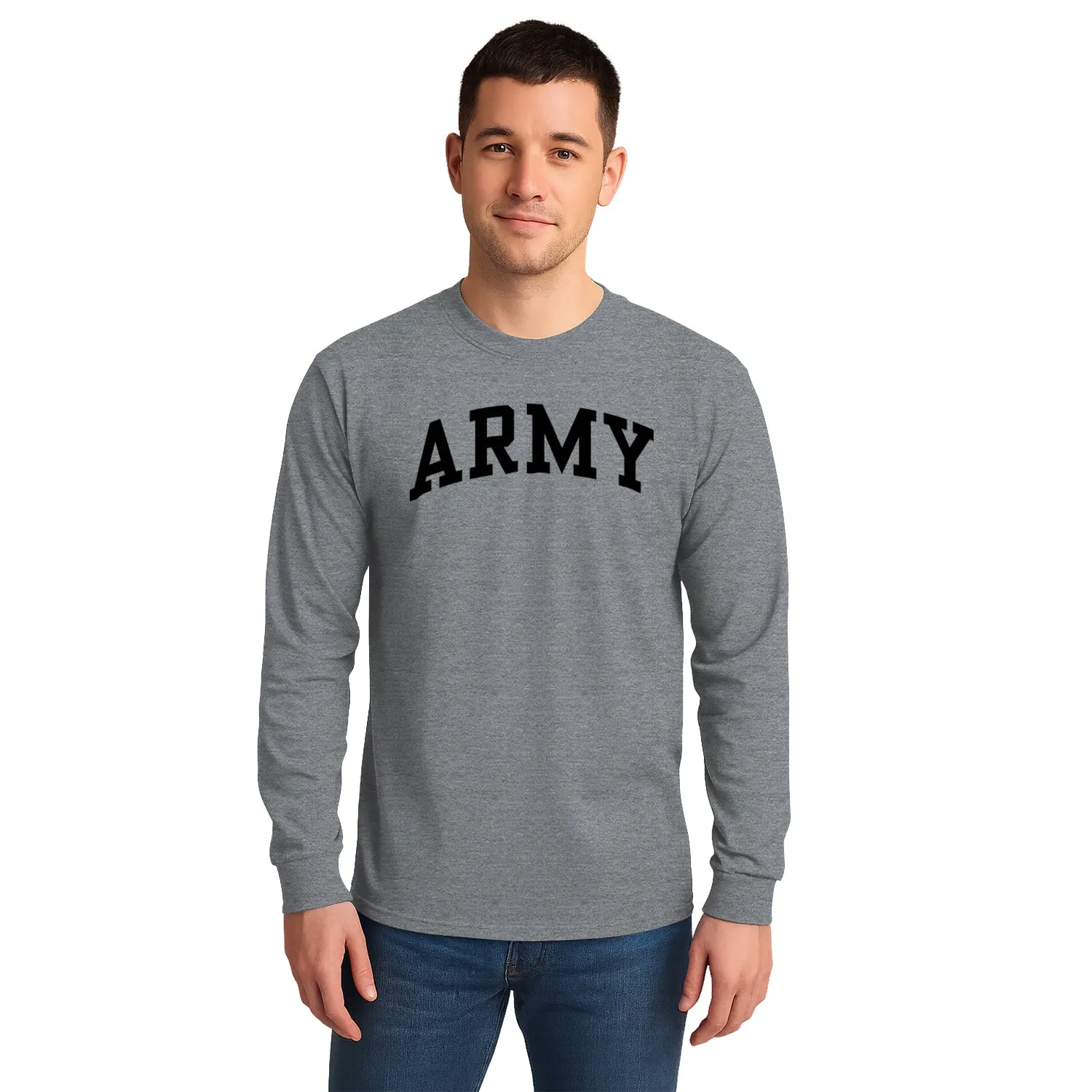 Army Classic Long Sleeve T-Shirt (Charcoal Grey) sold by Barnesmith product image thumbnail 2
