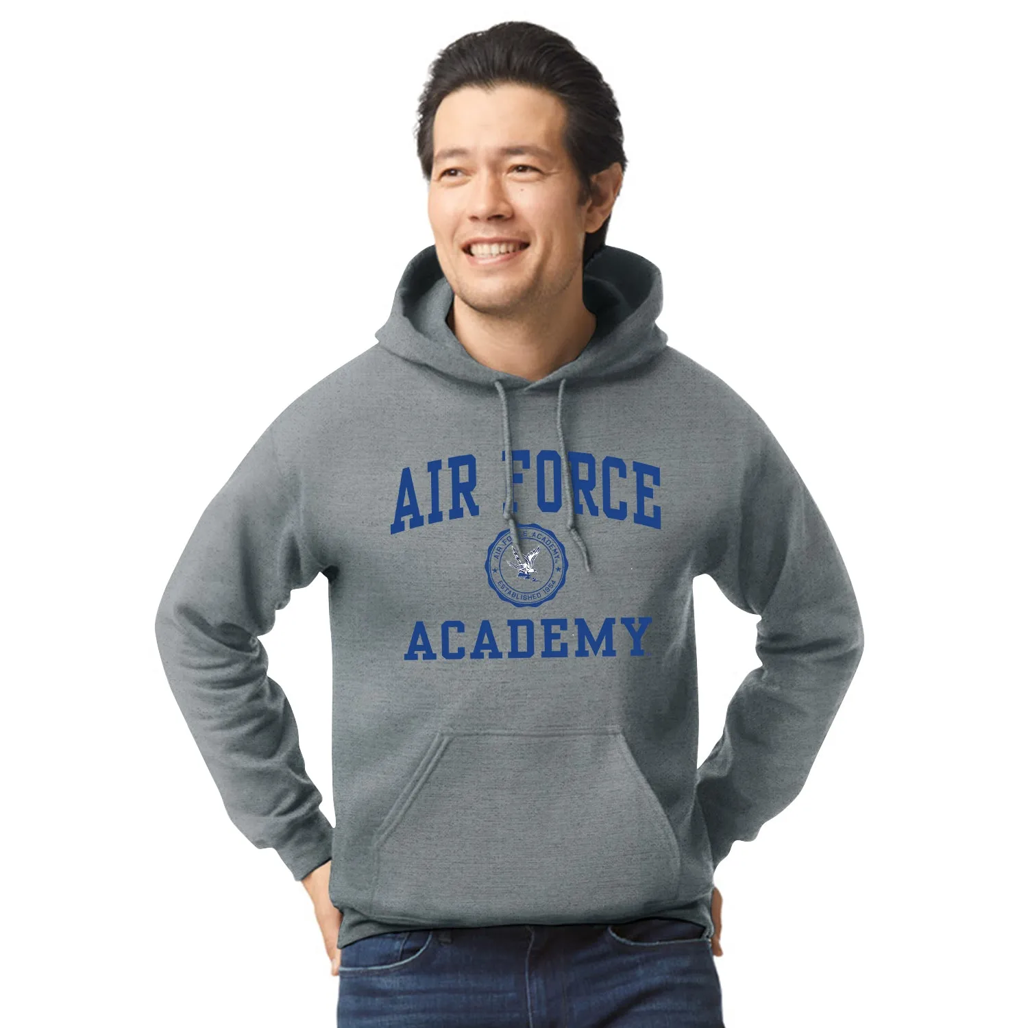 Air Force Heritage Hooded Sweatshirt (Charcoal Grey) sold by Barnesmith product image thumbnail 2