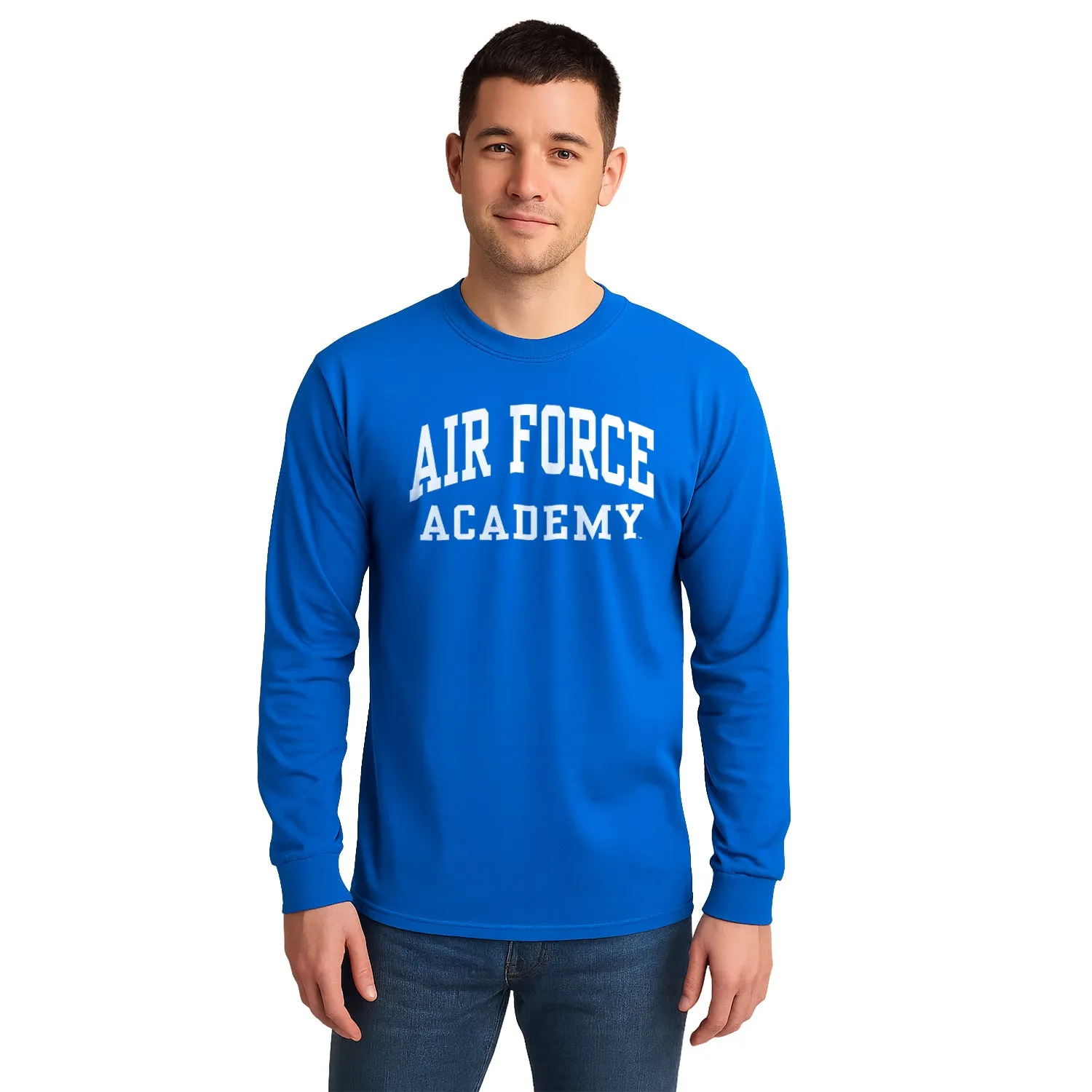 Air Force Classic Long Sleeve T-Shirt (Royal Blue) sold by Barnesmith product image thumbnail 2