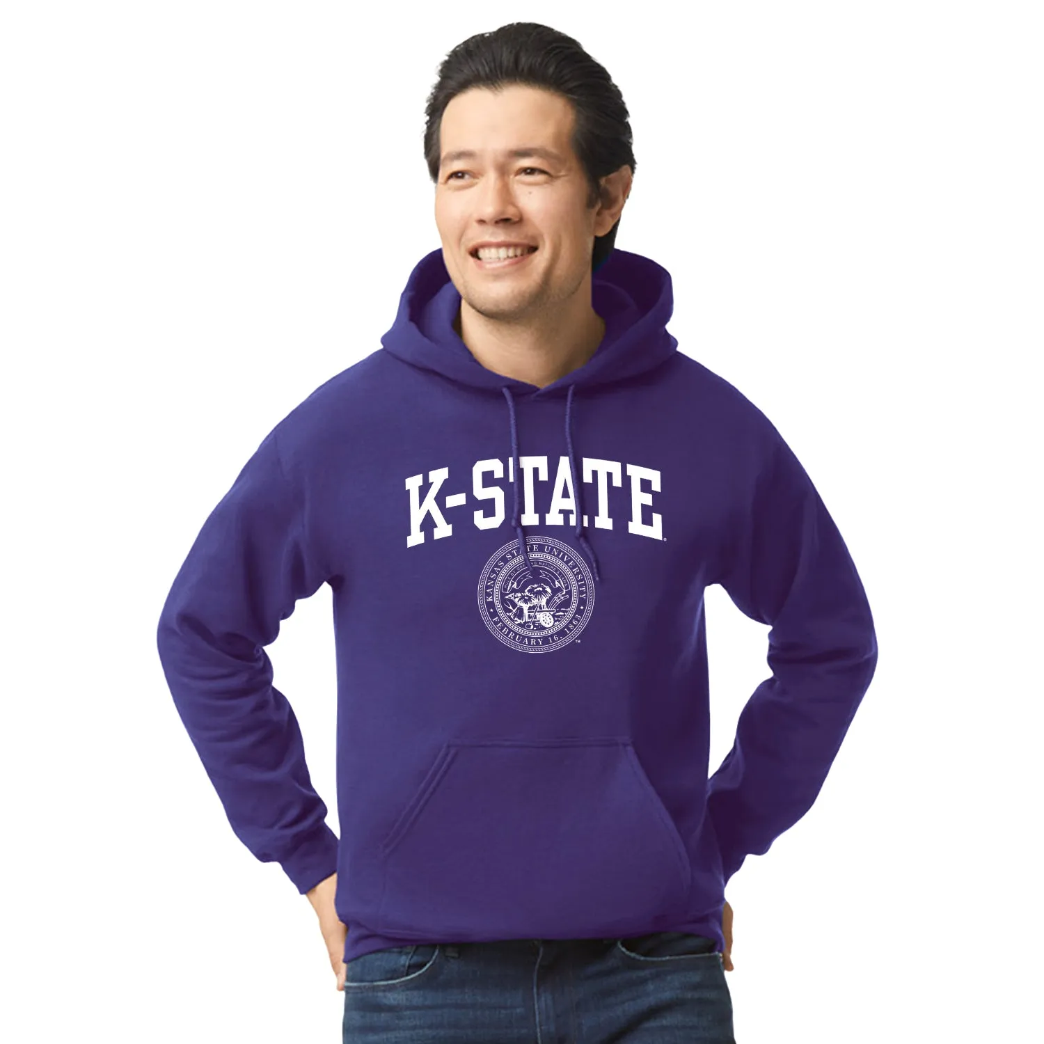 Kansas State University Heritage Hooded Sweatshirt (Purple) sold by Barnesmith product image thumbnail 2