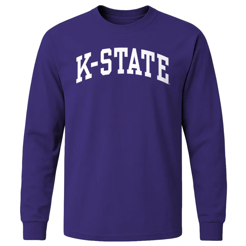 Kansas State University Classic Long Sleeve T-Shirt (Purple) sold by Barnesmith