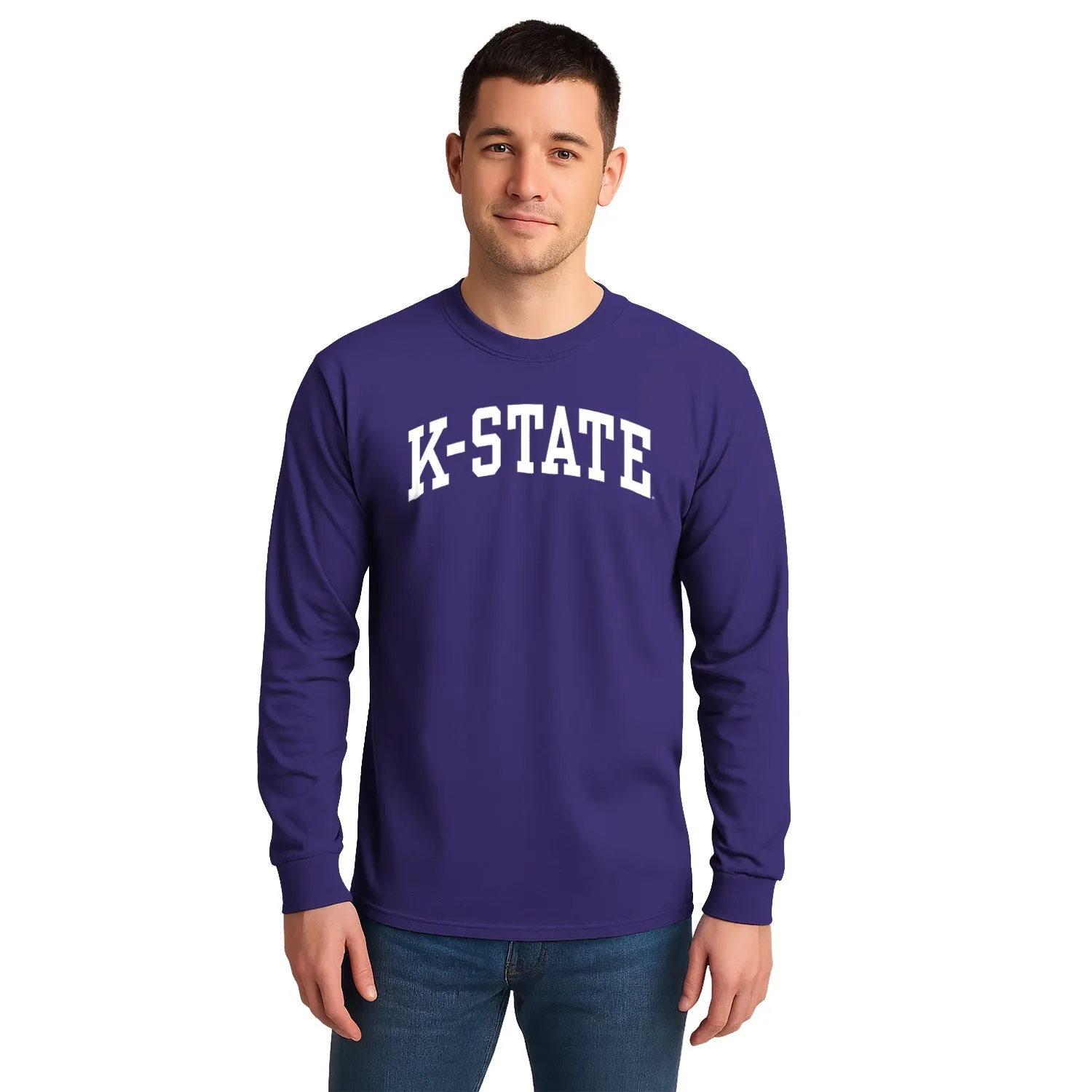 Kansas State University Classic Long Sleeve T-Shirt (Purple) sold by Barnesmith product image thumbnail 2