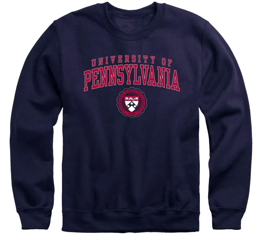 Penn Crest Sweatshirt (Navy) sold by Barnesmith