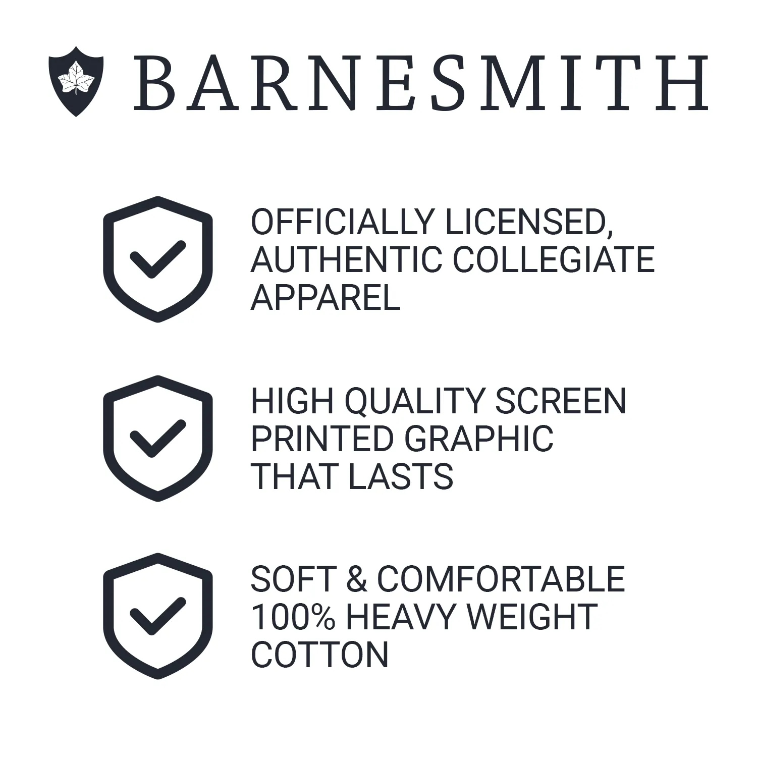 Penn Crest Long Sleeve T-Shirt (Navy) sold by Barnesmith product image thumbnail 2