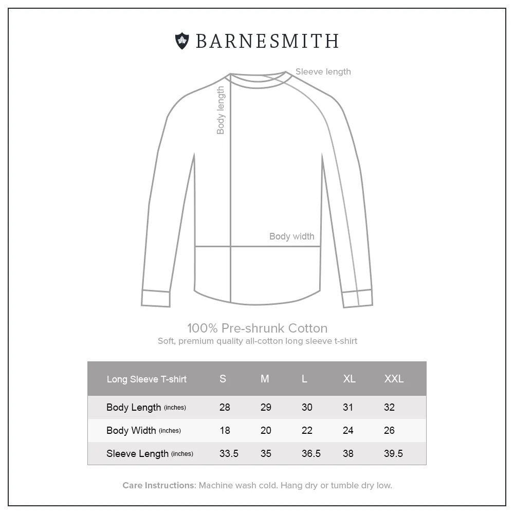 Penn Crest Long Sleeve T-Shirt (Navy) sold by Barnesmith product image thumbnail 3