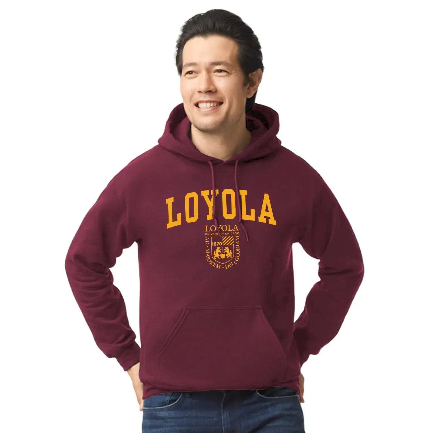 Loyola University Chicago Heritage Hooded Sweatshirt (Maroon) sold by Barnesmith product image thumbnail 2