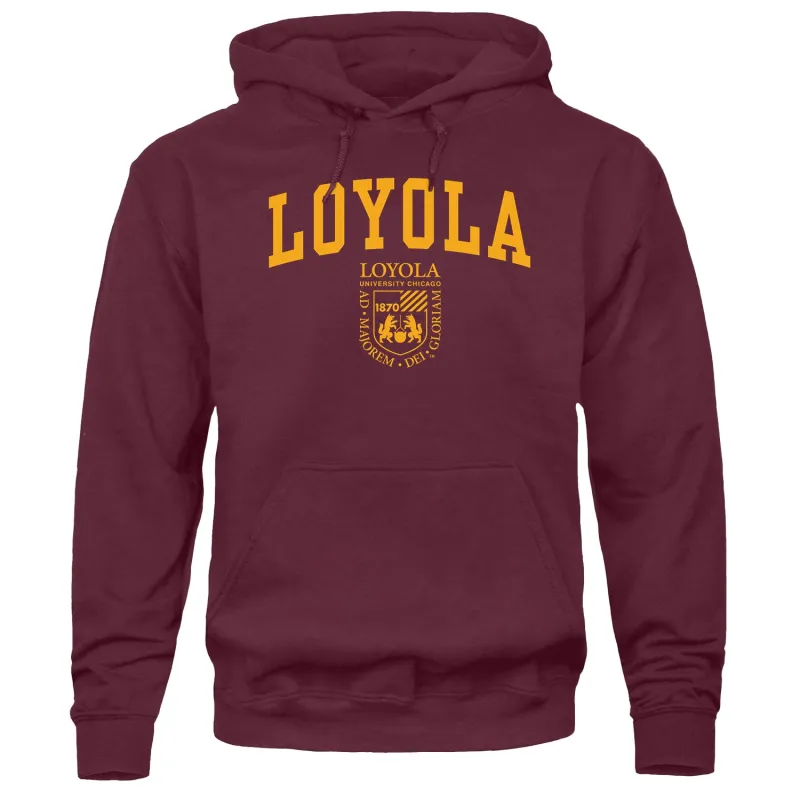 Loyola University Chicago Heritage Hooded Sweatshirt (Maroon) sold by Barnesmith