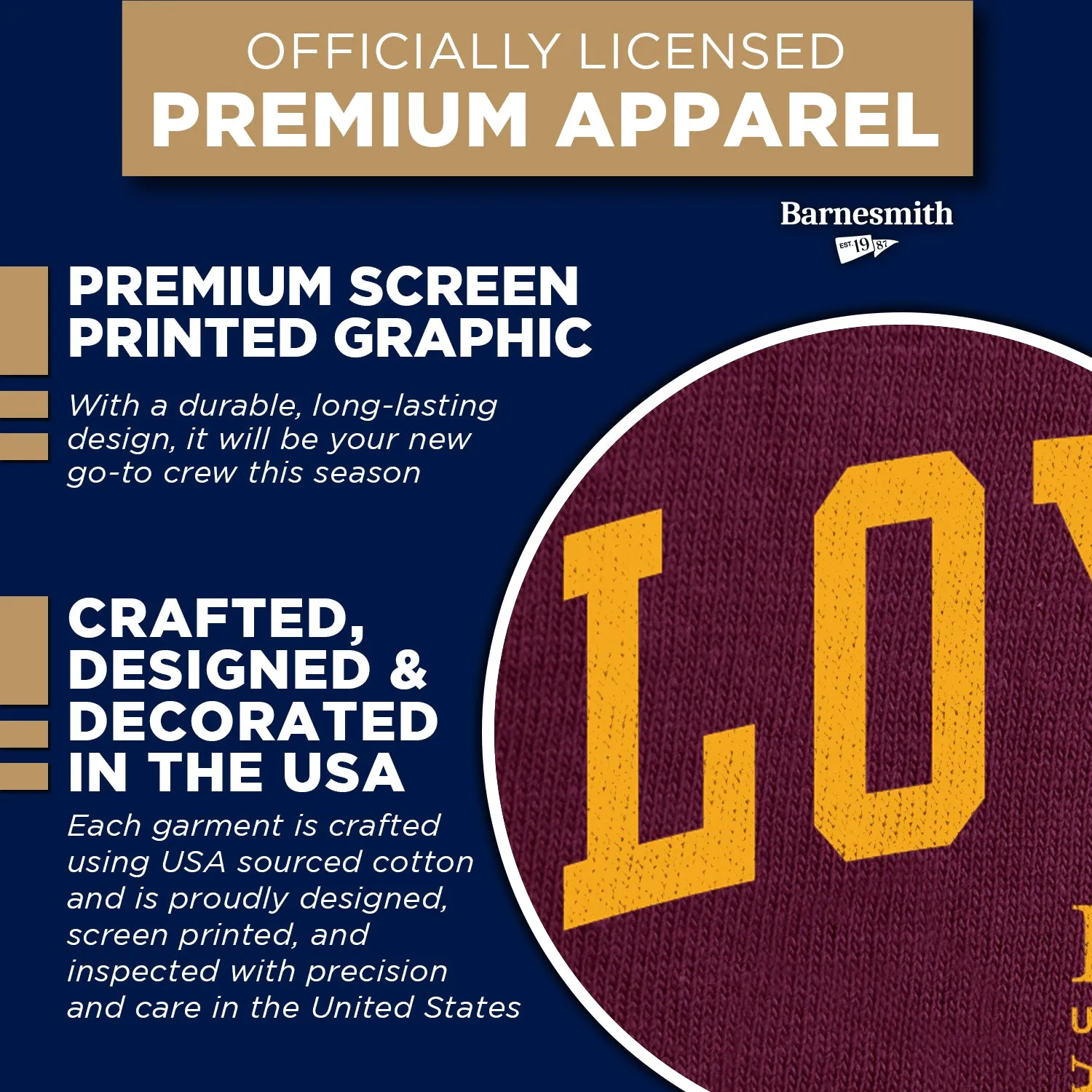 Loyola University Chicago Heritage Sweatshirt (Maroon) sold by Barnesmith product image thumbnail 4