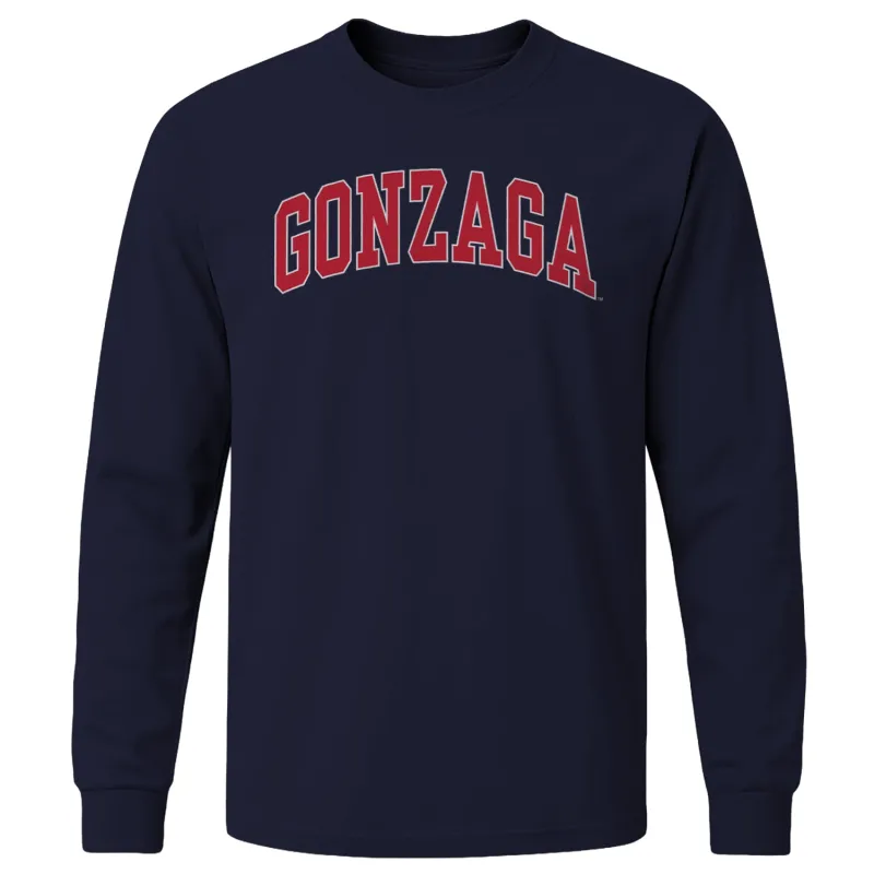 Gonzaga University Classic Long Sleeve T-Shirt (Navy) sold by Barnesmith