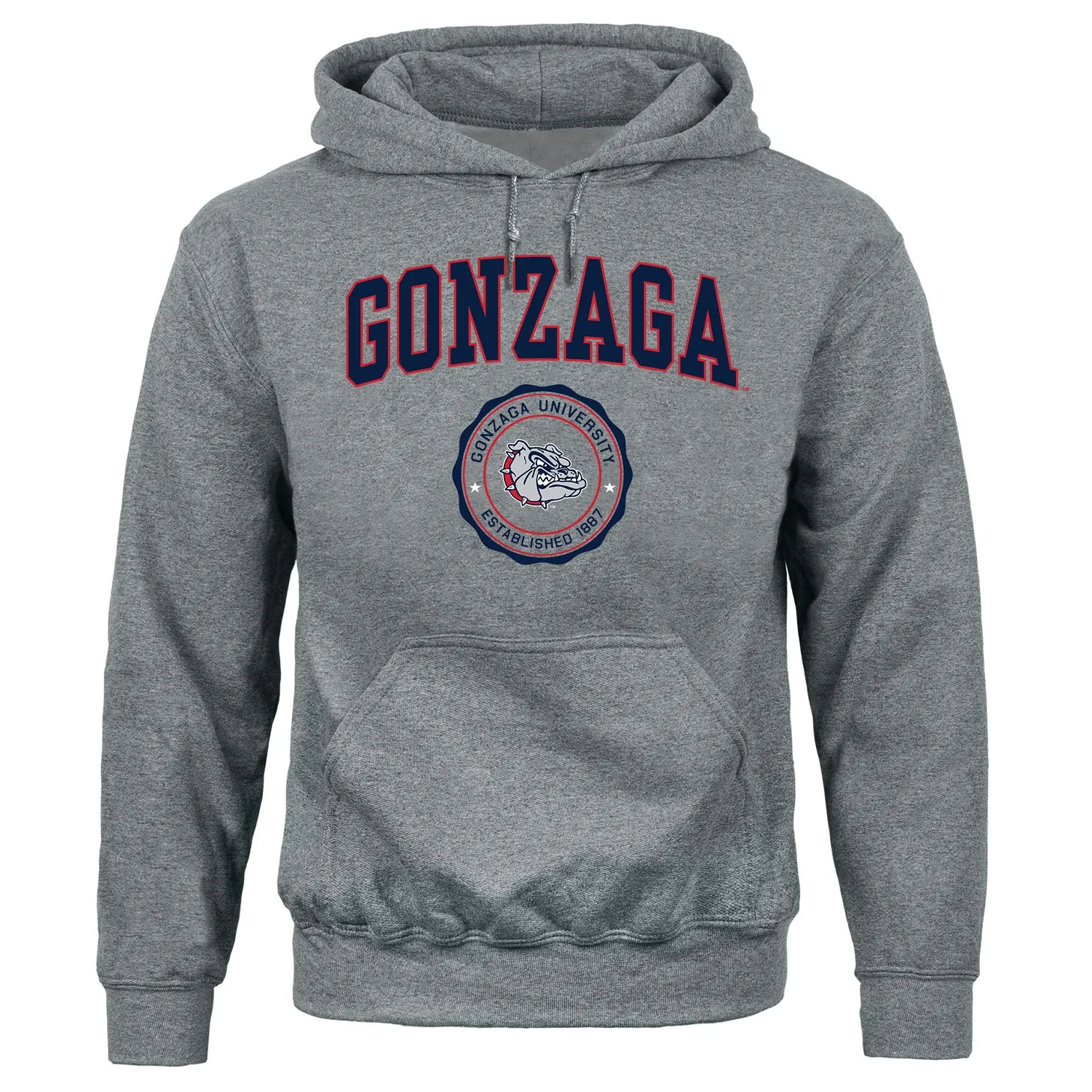 Gonzaga University Heritage Hooded Sweatshirt (Charcoal Grey) sold by Barnesmith