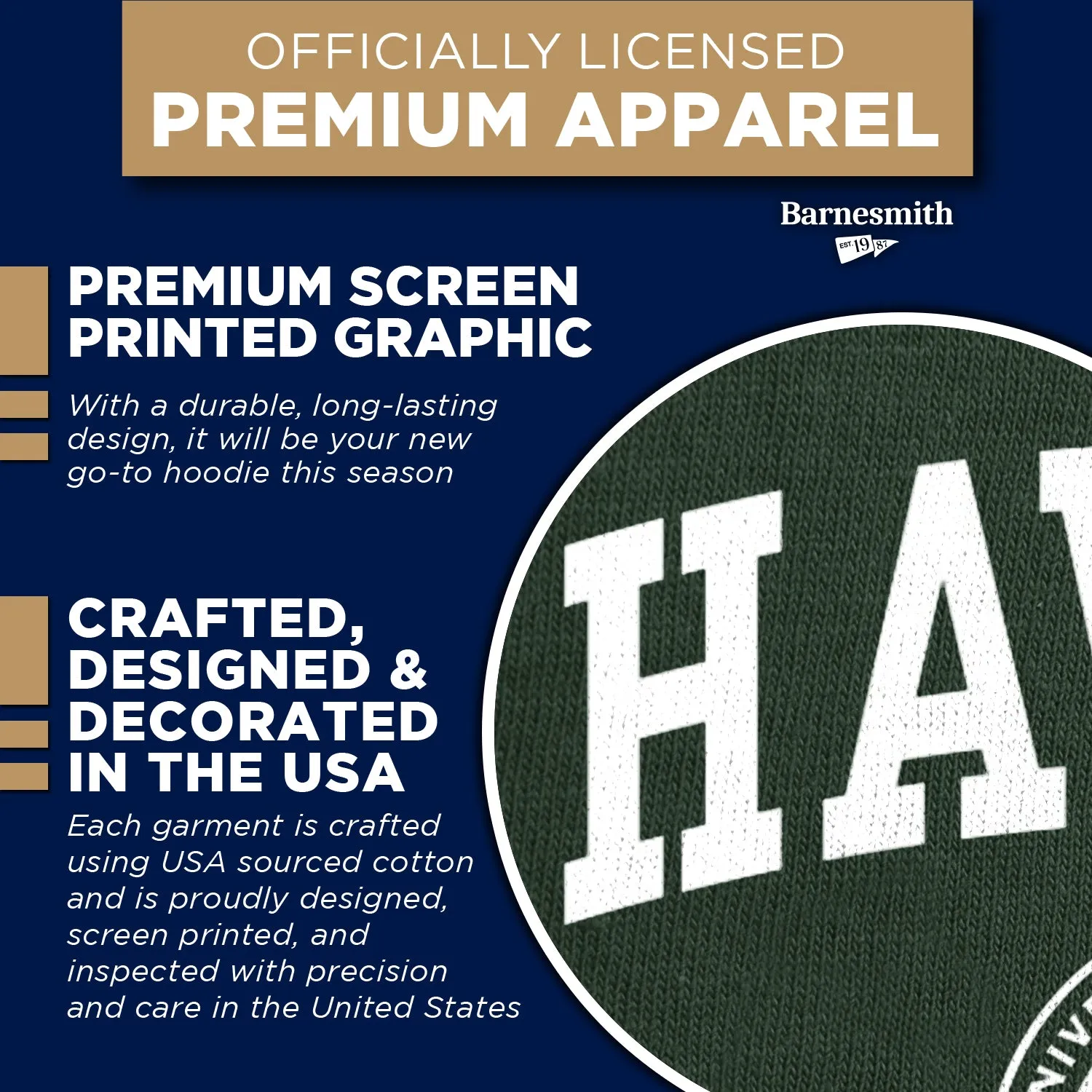 University of Hawaii Heritage Hooded Sweatshirt (Hunter Green) sold by Barnesmith product image thumbnail 4