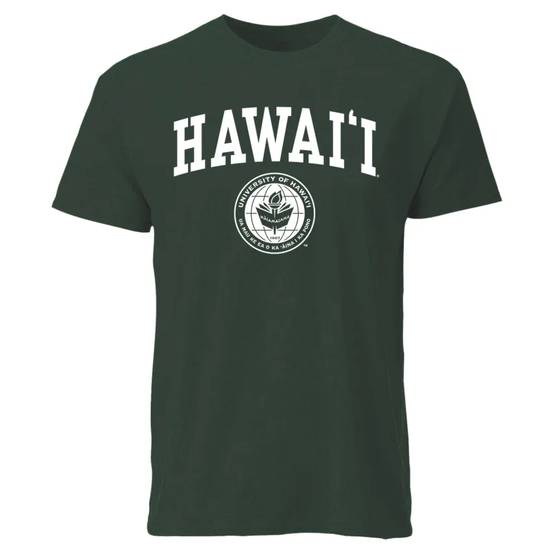 University of Hawaii Heritage T-Shirt (Hunter Green) sold by Barnesmith