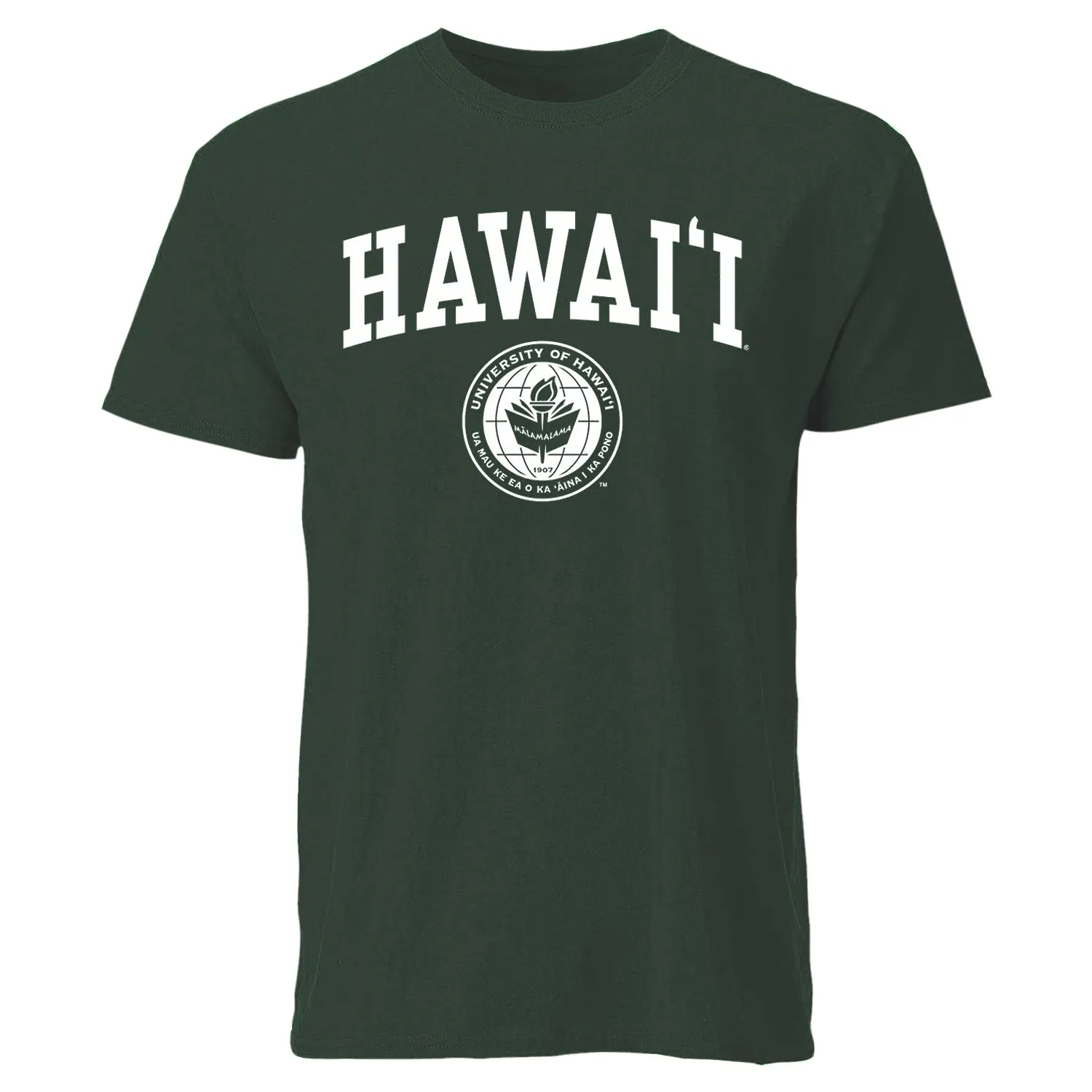 University of Hawaii Heritage T-Shirt (Hunter Green) sold by Barnesmith