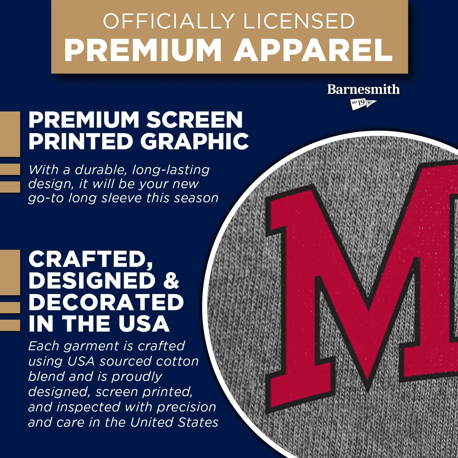 MIT Classic Long Sleeve T-Shirt (Charcoal Grey) sold by Barnesmith product image thumbnail 4