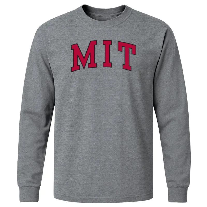 MIT Classic Long Sleeve T-Shirt (Charcoal Grey) sold by Barnesmith