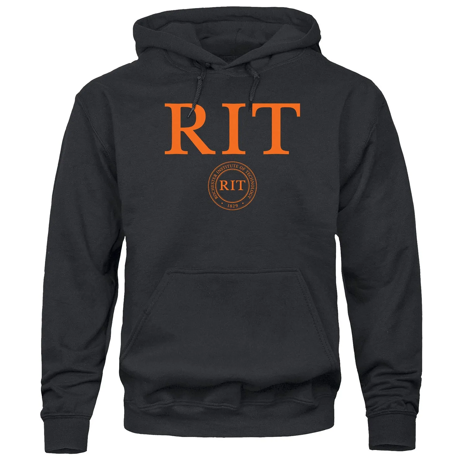 Rochester Institute of Technology Heritage Hooded Sweatshirt (Black) sold by Barnesmith