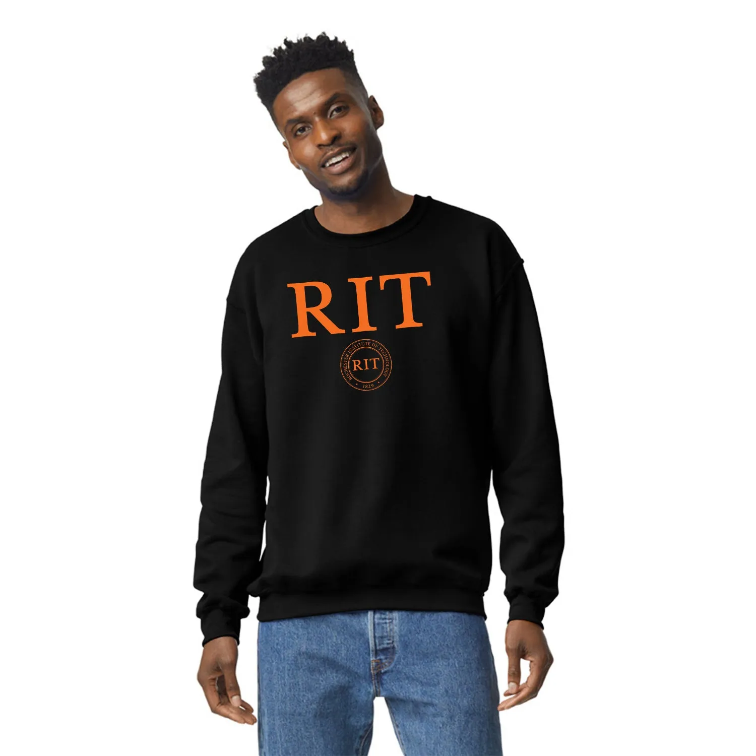 Rochester Institute of Technology Heritage Sweatshirt (Black) sold by Barnesmith product image thumbnail 2