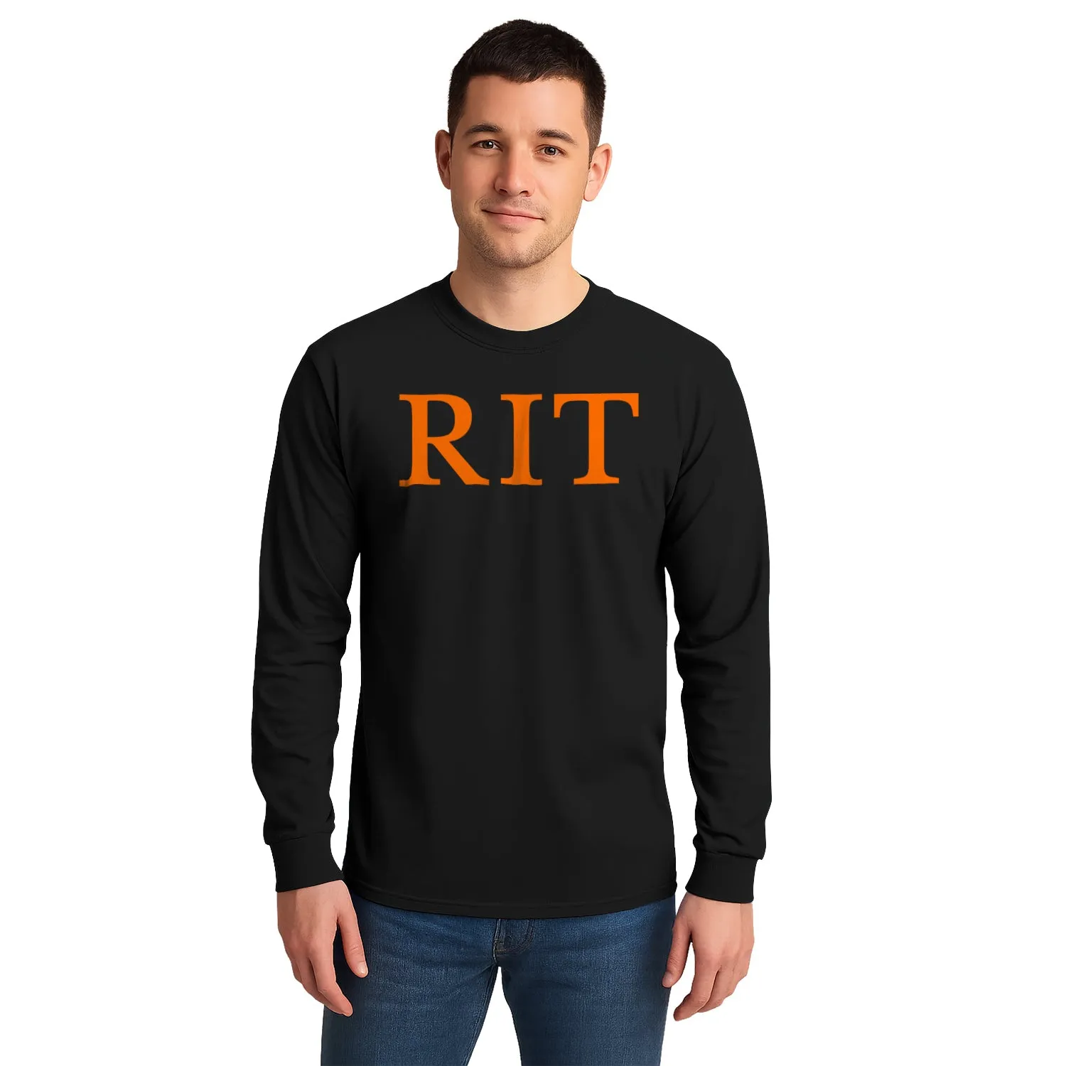 Rochester Institute of Technology Classic Long Sleeve T-Shirt (Black) sold by Barnesmith product image thumbnail 2
