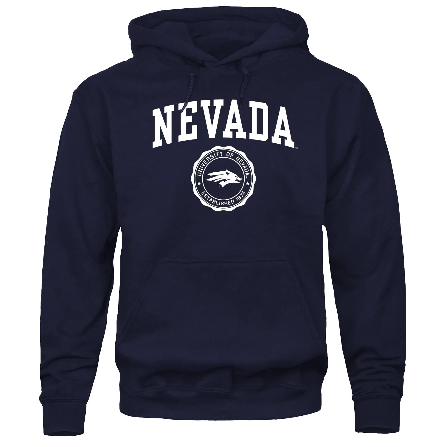 University of Nevada Reno Heritage Hooded Sweatshirt (Navy) sold by Barnesmith