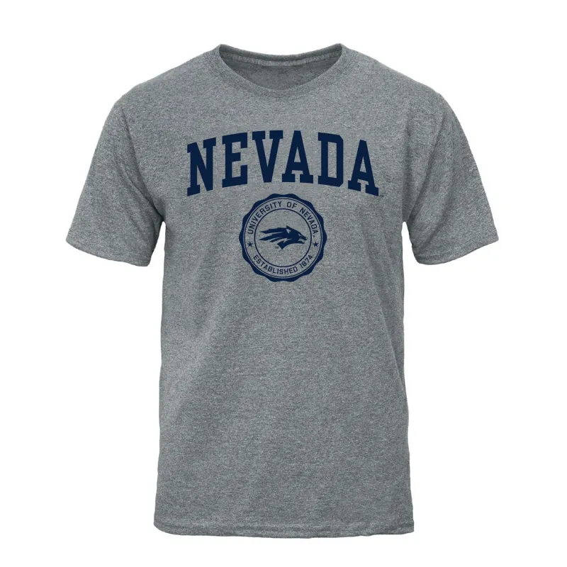 University of Nevada Reno Heritage T-Shirt (Charcoal Grey) sold by Barnesmith
