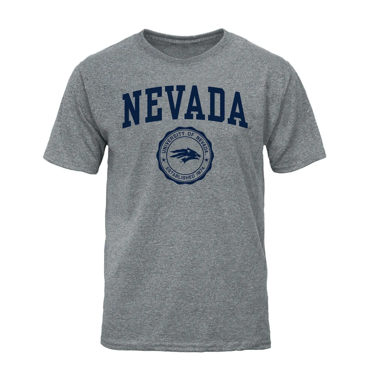 University of Nevada Reno Heritage T-Shirt (Charcoal Grey) sold by Barnesmith