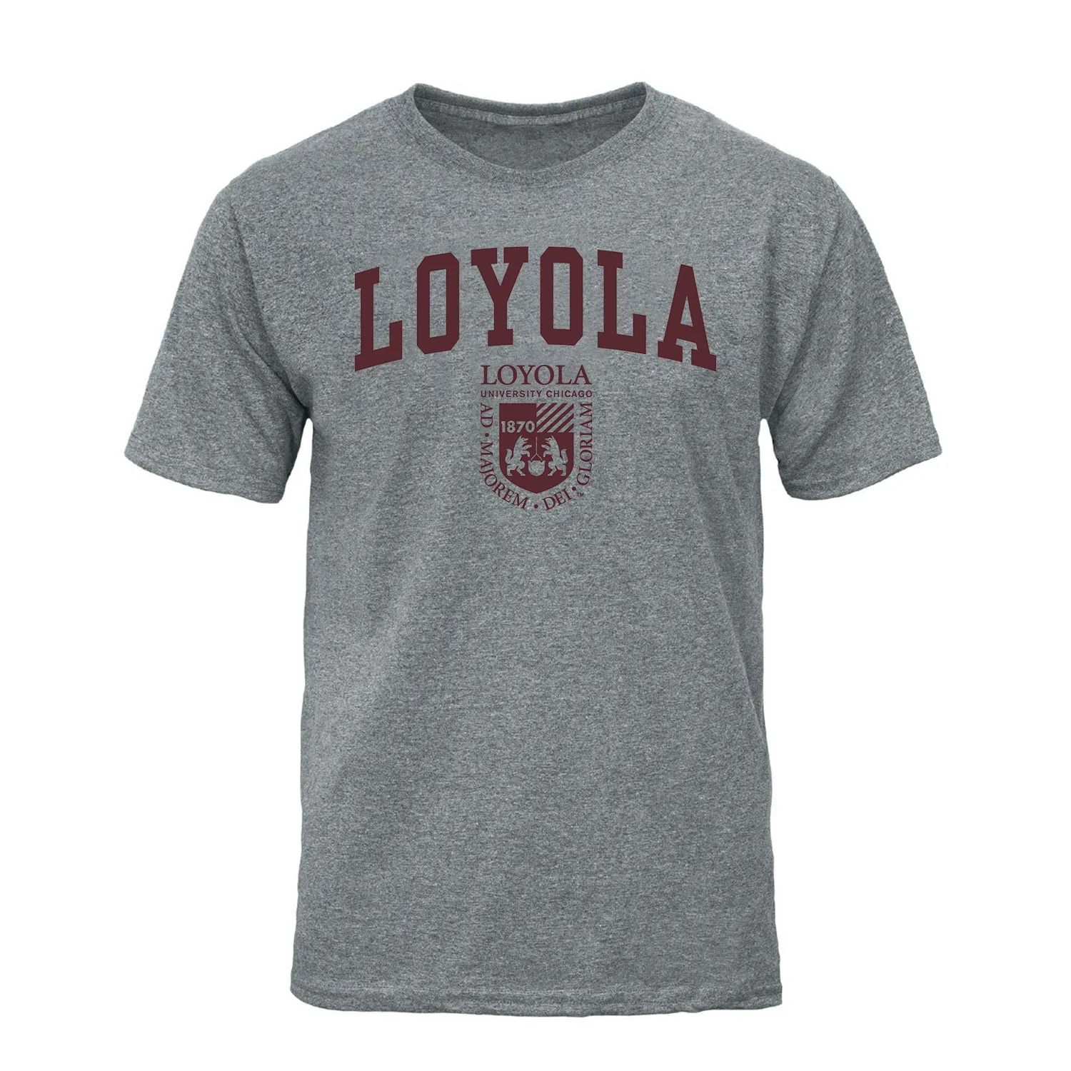 Loyola University Chicago Heritage T-Shirt (Charcoal Grey) sold by Barnesmith
