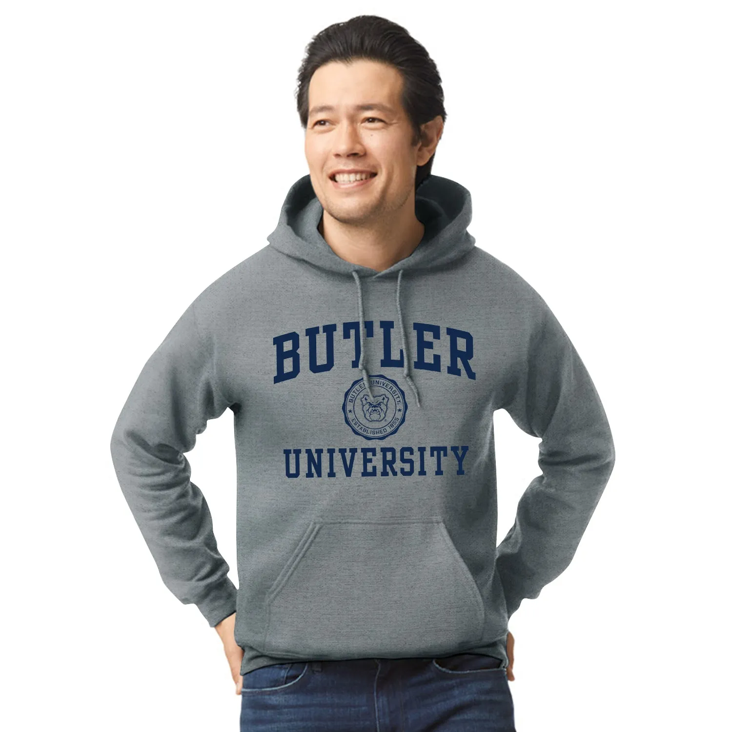 Butler University Heritage Hooded Sweatshirt (Charcoal Grey) sold by Barnesmith product image thumbnail 2