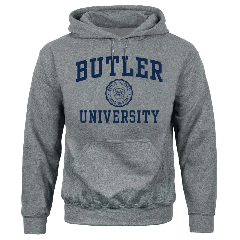 Butler University Heritage Hooded Sweatshirt (Charcoal Grey) sold by Barnesmith